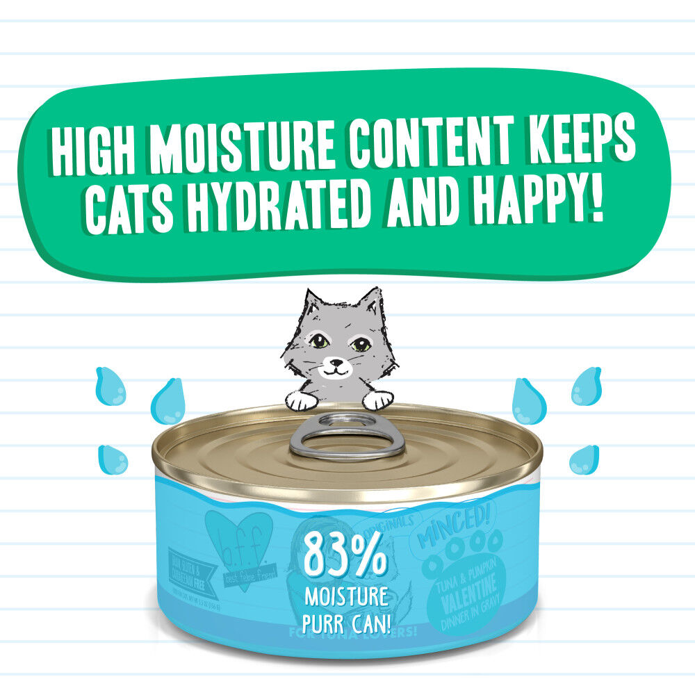Mud Bay Buy B.F.F. Best Feline Friend Originals Minced Canned Cat Food Tuna Pumpkin Valentine 5.5 oz for USD 1.89 MudBay