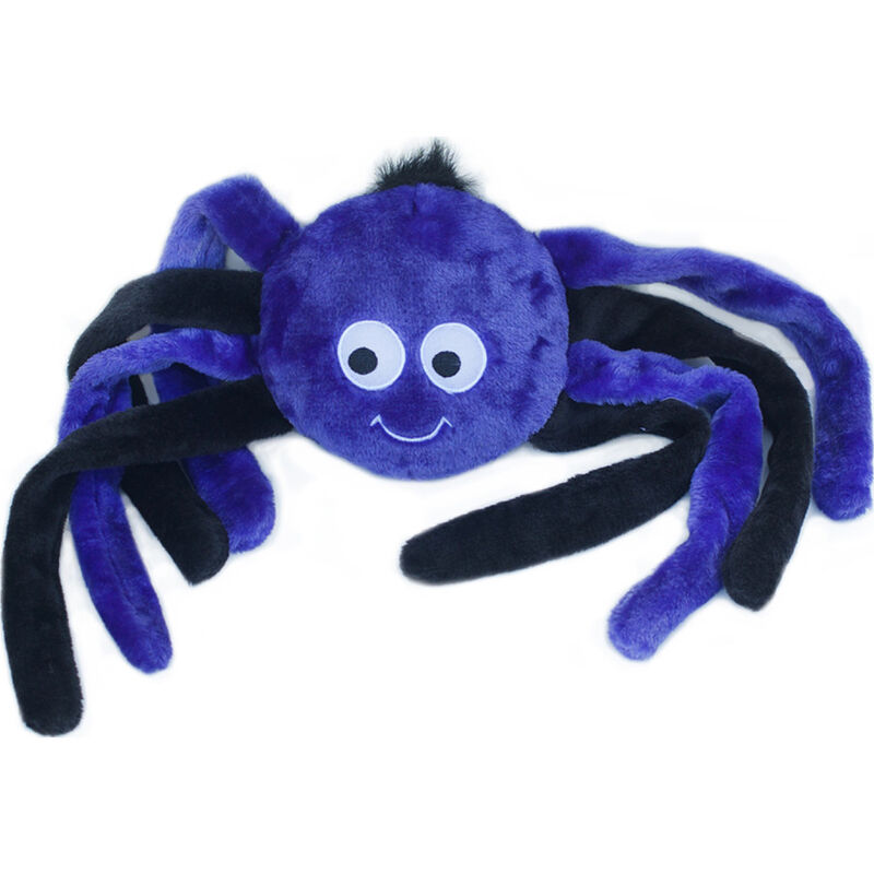 ZippyPaws Halloween Grunterz Dog Toy, Purple Spider image number null