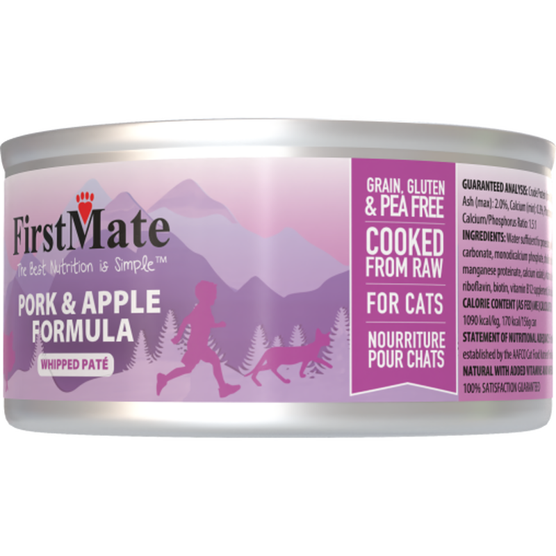 FirstMate Grain-Free Canned Cat Food, Pork & Apple image number null