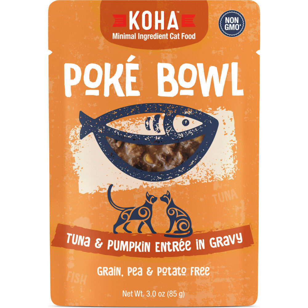 Mud Bay Buy Koha Poke Bowl Wet Cat Food Tuna Pumpkin 3 oz