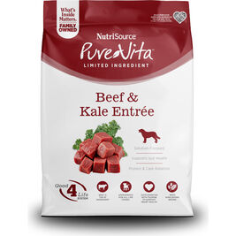 PureVita Limited Ingredient Grain Inclusive Dry Dog Food, Beef & Kale