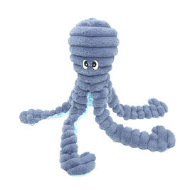 Petlou King Octopus Dog Toy, Blue, 26-in