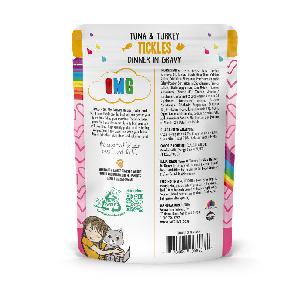 Mud Bay Buy B.F.F. Best Feline Friend OMG Gravy Wet Cat Food