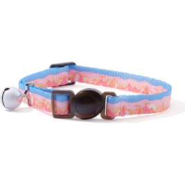 Mud Bay Cat Collar, Mountains, 3/8-in x 8-12-in