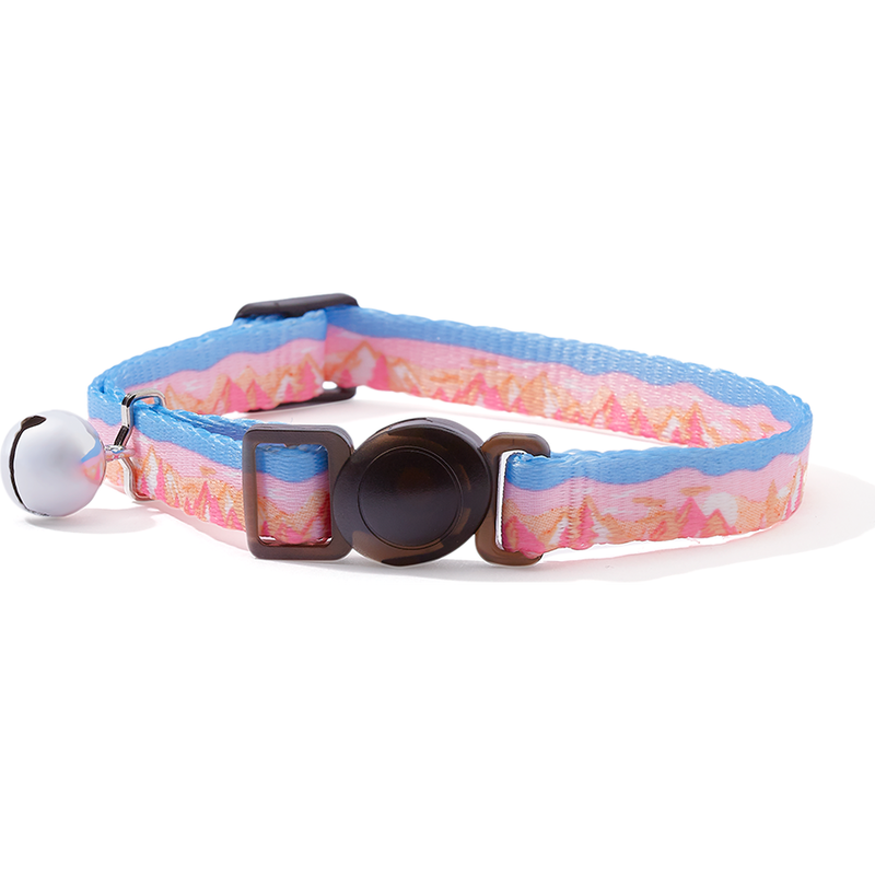 Mud Bay Cat Collar, Mountains, 3/8-in x 8-12-in image number null