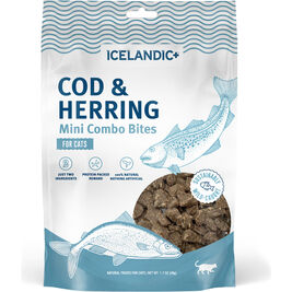 Icelandic Mini Combo Bites Cat Treats, Cod & Herring, 1.7-oz