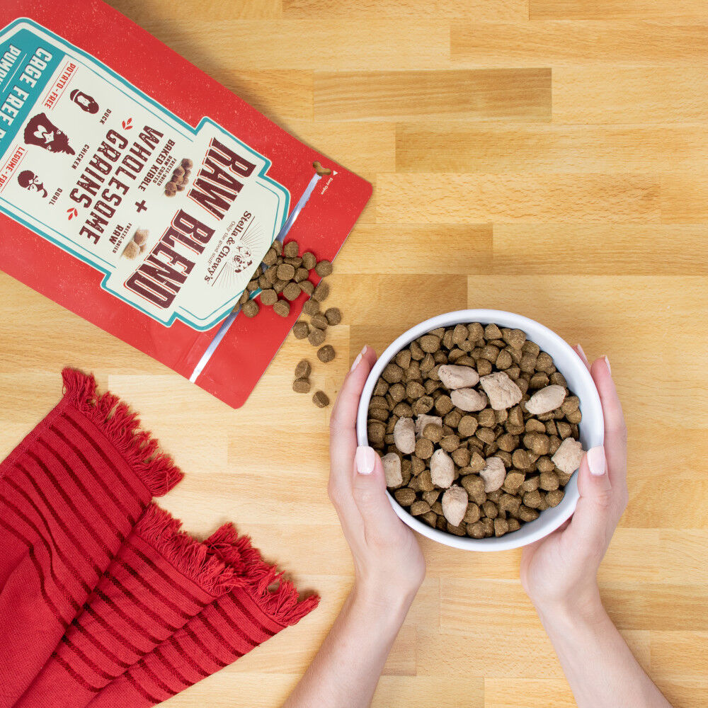 Stella and chewy's raw blend store wholesome grains