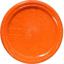 Cycle Dog Ecolast Flat Tire Flyer Dog Toy, Orange, Medium