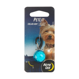 Nite Ize PetLit LED Dog Collar Light, Turquoise Jewel