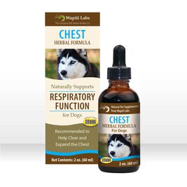Wapiti Labs Chest Respiratory Function Herbal Dog Supplement, 2-oz