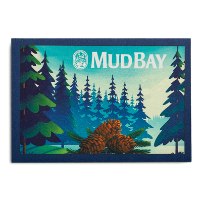 Mud Bay Cat Placement, Evergreen, 13-in x 19-in