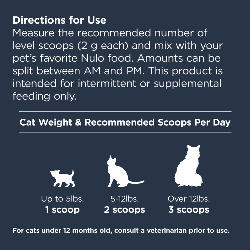 Nulo Functional Powder Cat Supplement, Gut Health, 4.2-oz image number null
