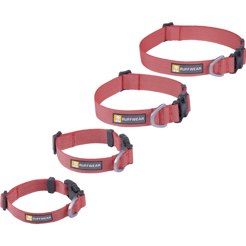 Mud Bay Buy Ruffwear Hi Light Lightweight Dog Collar Salmon Pink 14 20 in for USD 19.99 MudBay