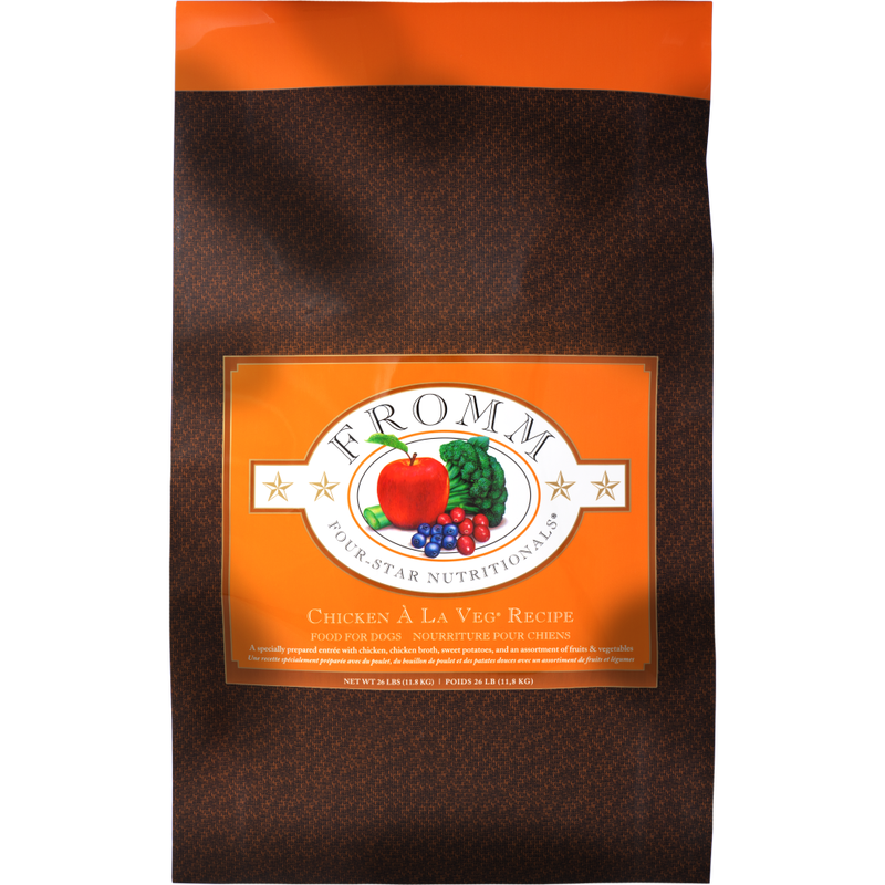 Mud Bay Buy Fromm Four Star Dry Dog Food Chicken A La Veg 26 lb for USD 58.99 MudBay