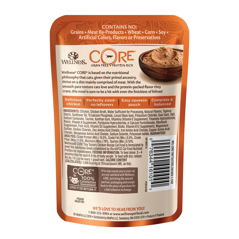 Mud Bay Buy Wellness Core Tiny Tasters Wet Cat Food Pate