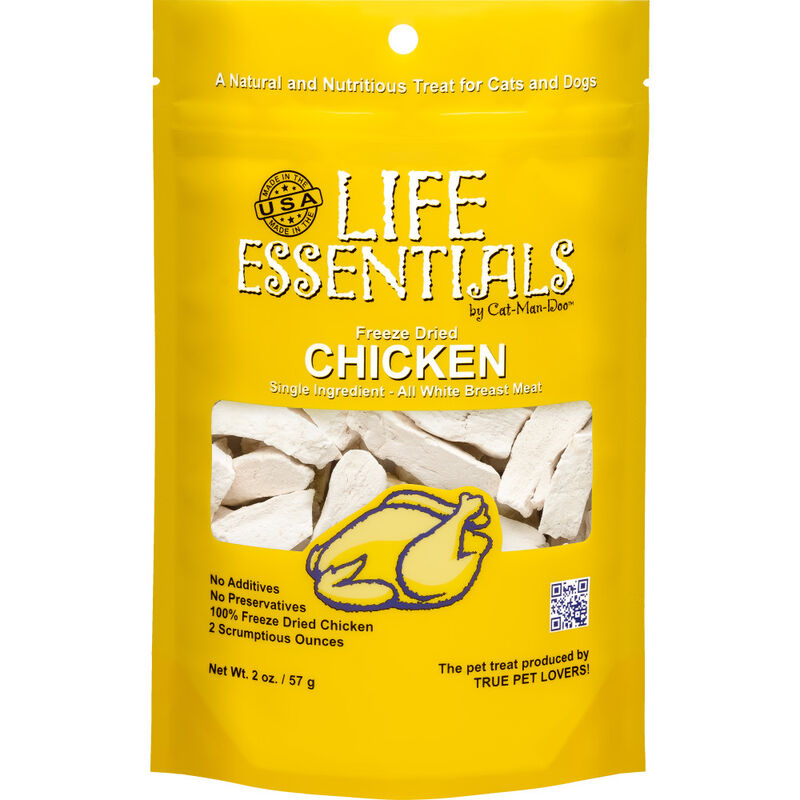 Life Essentials Freeze-Dried Cat & Dog Treats, Chicken, 2-oz image number null