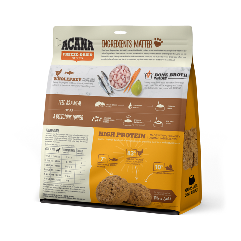 Mud Bay Buy Acana Raw Freeze Dried Dog Food Free Run Chicken