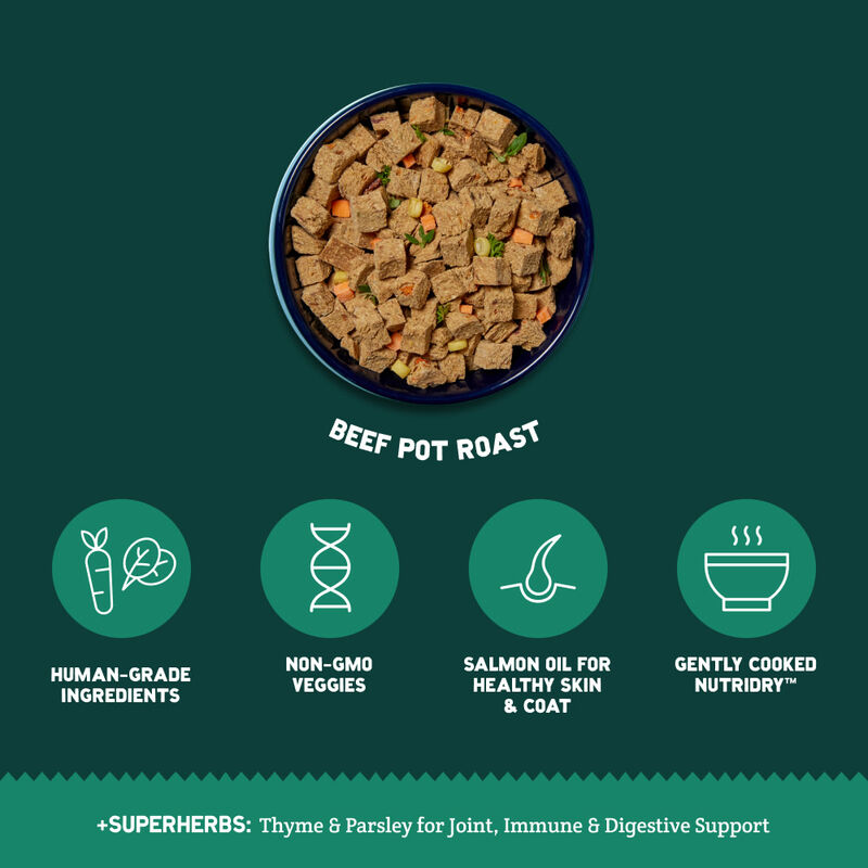 A Pup Above Whole Food Cubies Dehydrated Dog Food, Beef Pot Roast image number null