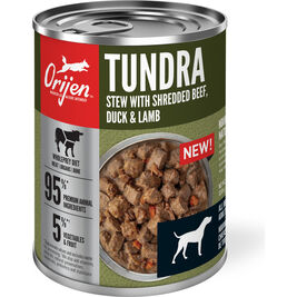 Orijen Canned Dog Food, Tundra Stew with Shredded Beef, Duck & Lamb, 12.8-oz