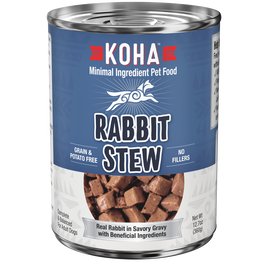 Koha Minimal Ingredient Stew Canned Dog Food, Rabbit