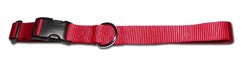 OmniPet Kwik Klip Adjustable Nylon Dog Collar, Red image number null