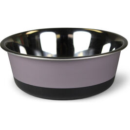 Omni Pet Stainless Steel Dog Bowl, 800-ml, Dark Grey