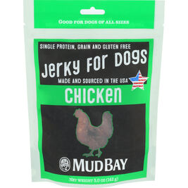 Mud Bay Jerky Dog Treats, Chicken, 5-oz