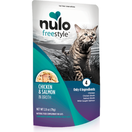 Nulo Freestyle Grain-Free Wet Cat Food Topper, Chicken & Salmon, 2.8-oz