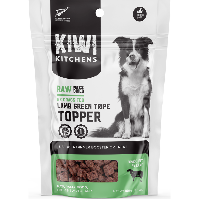 Kiwi Kitchens Freeze-Dried Dog Food Topper, Lamb Green Tripe, 5.3-oz image number null