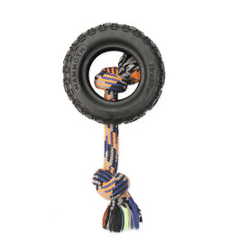 Mammoth Tirebiter II with Rope Dog Toy