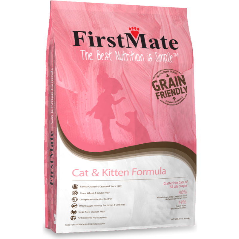 FirstMate Grain Friendly Dry Cat Food, Cat & Kitten image number null