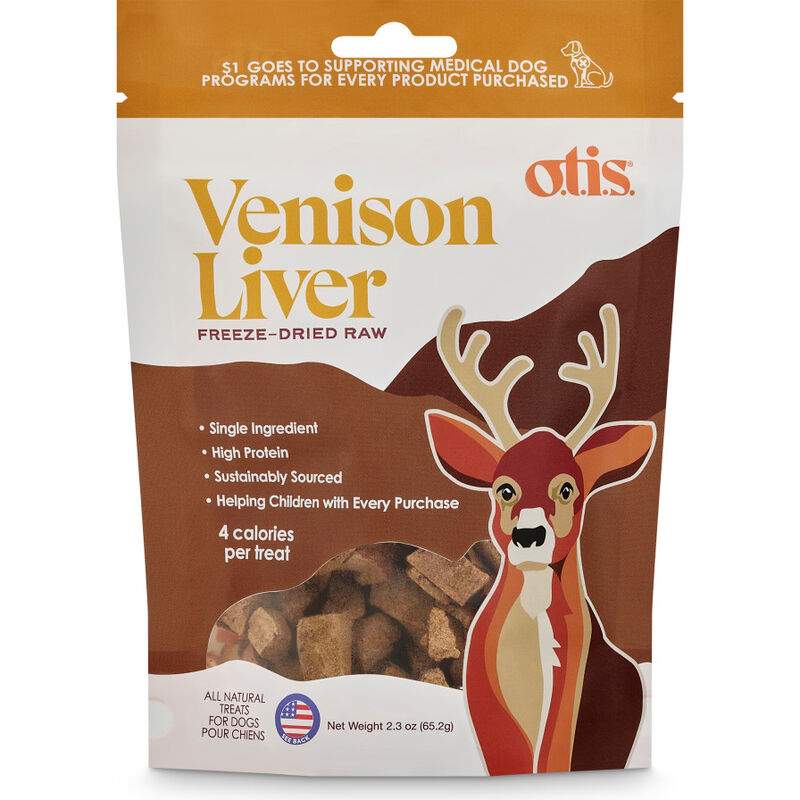 OTIS Dog Treats, Freeze-Dried Raw Venison Liver image number null