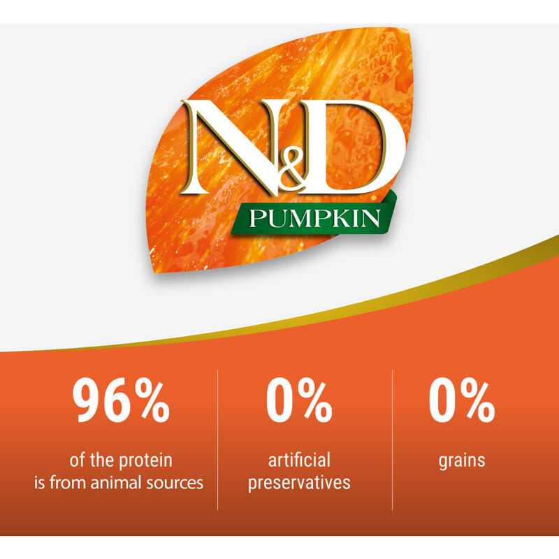Farmina N&D Pumpkin Canned Cat Food, Quail & Pumpkin, 2.5-oz image number null