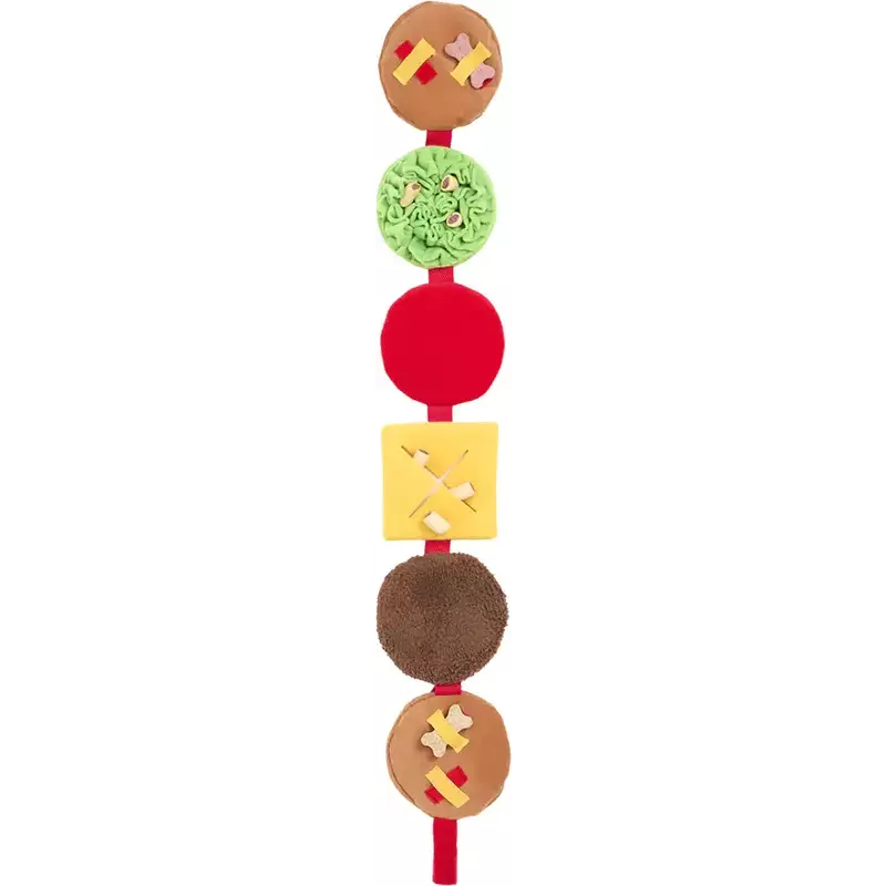 ZippyPaws Snufflerz Stacks Dog Toy, Cheeseburger image number null
