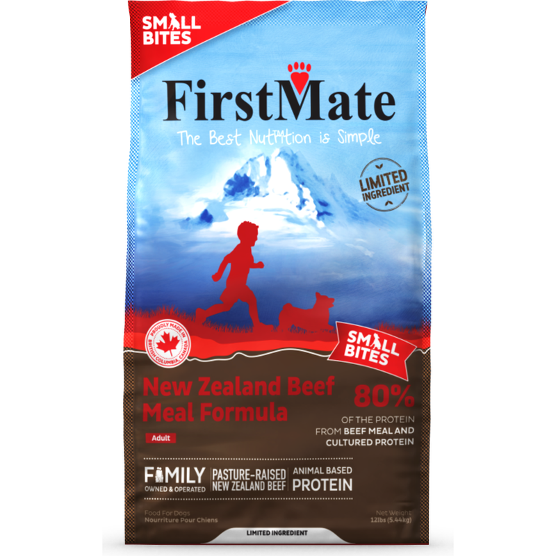 FirstMate Grain-Free Dry Dog Food, Small Bites, Beef image number null
