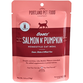 Portland Pet Food Company Wet Cat Food, Boots' Salmon N' Pumpkin, 2.6-oz