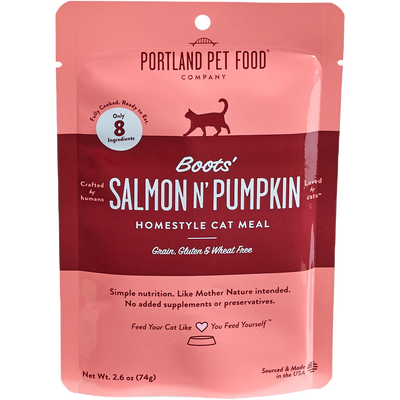 Portland Pet Food Company Wet Cat Food, Boots' Salmon N' Pumpkin, 2.6-oz