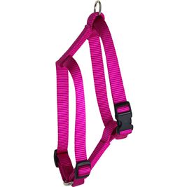 OmniPet Kwik Klip Adjustable Nylon Dog Harness, Raspberry
