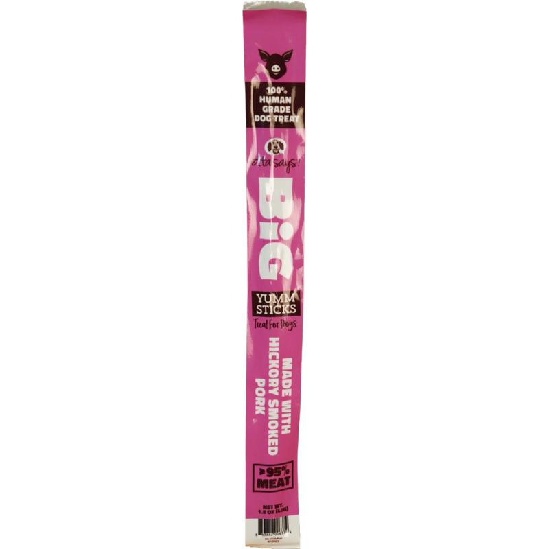 Etta Says! Big Yumm Stick Dog Treat, Pork, Single image number null
