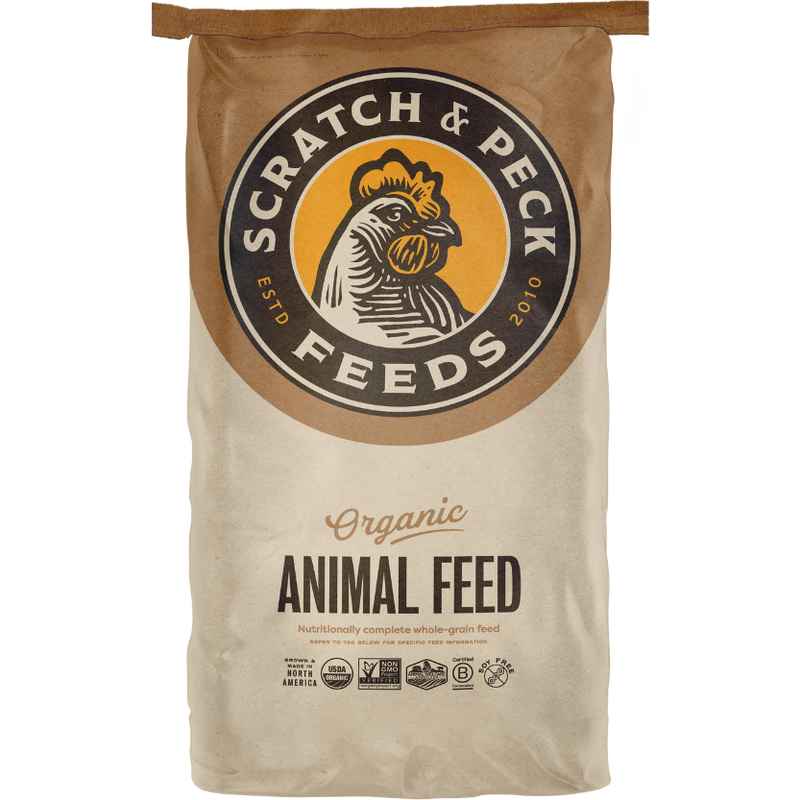 Scratch and Peck Feeds Chicken Supplement, Organic 3-Grain Scratch, 40-lb image number null