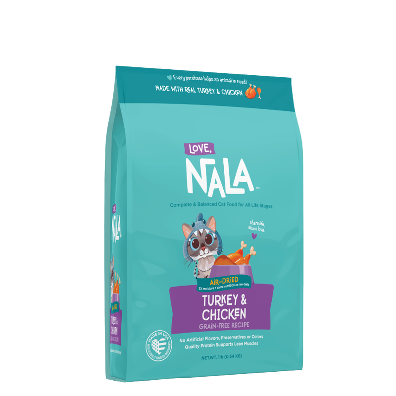 Mud Bay Buy Love Nala Air Dried Cat Food Turkey Chicken 1 lb for USD 24.99 MudBay
