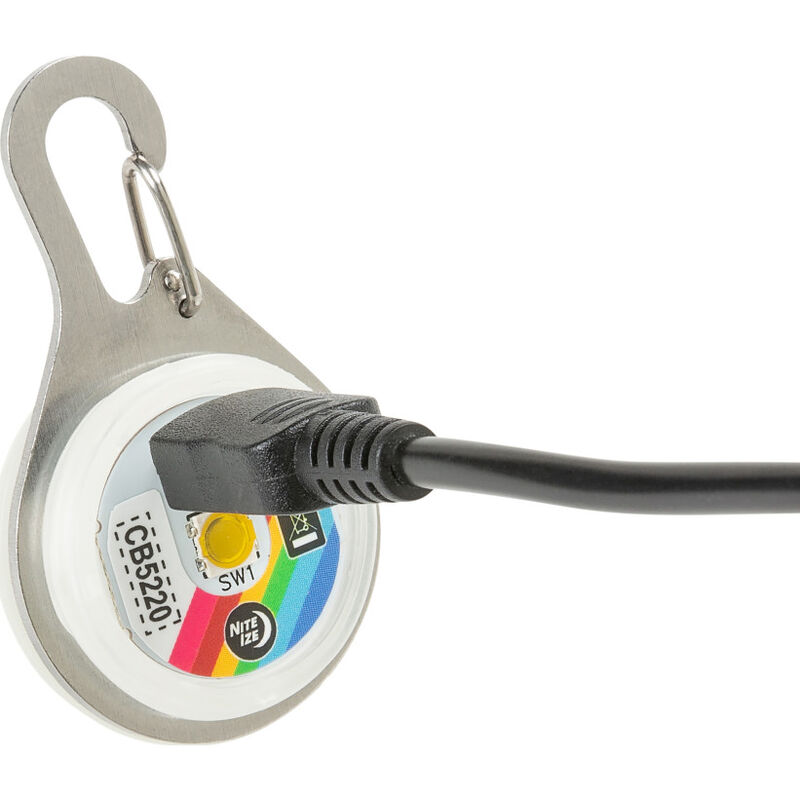 Nite Ize SpotLit Rechargeable LED Dog Collar Light, Classic, Disc-O Tech image number null