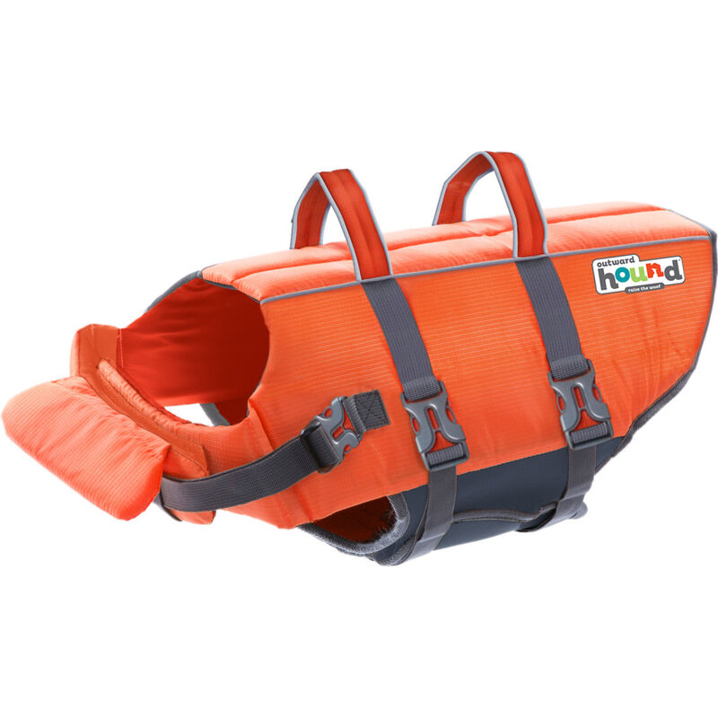 Outward Hound Granby Splash Dog Life Jacket, Orange image number null