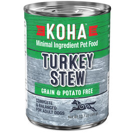 Koha Minimal Ingredient Stew Canned Dog Food, Turkey