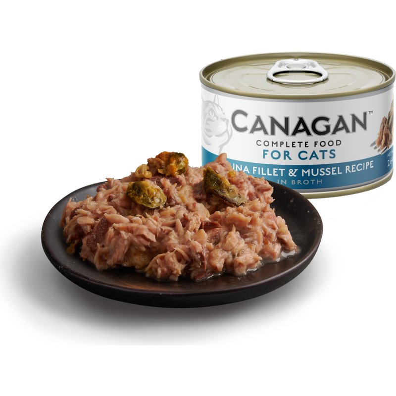 Canagan Grain-Free Canned Cat Food, Tuna & Mussels, 2.64-oz image number null