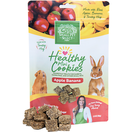Small Pet Select Healthy Mini Cookie Small Animal Snackers, Apple & Banana, 2-oz