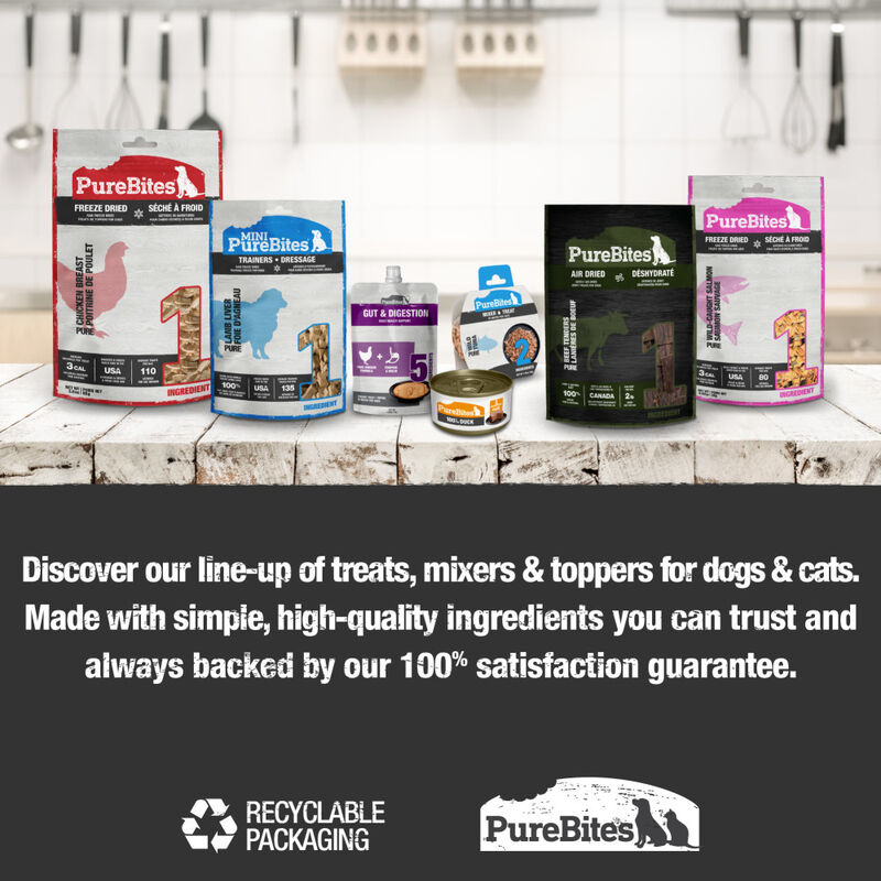 PureBites Mixers 100% Wild Tuna in Water Grain-Free Cat Food Trays, 1.76-oz