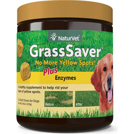 NaturVet GrassSaver Plus Enzymes Soft Chews Dog Supplement, 120-count