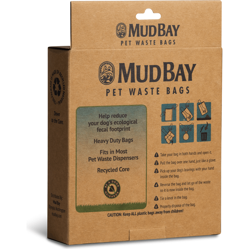 Mud Bay Pet Waste Bags, Unscented, 8 Rolls, 160-count image number null