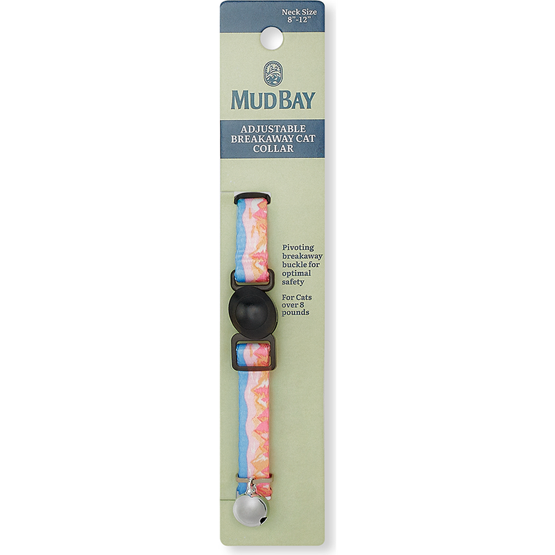 Mud Bay Cat Collar, Mountains, 3/8-in x 8-12-in image number null